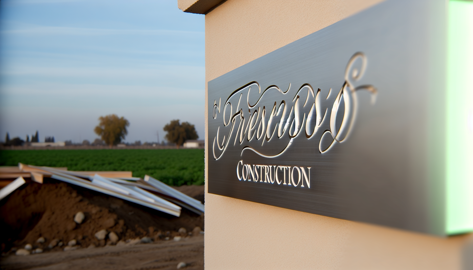 AFCultures delivers expertly crafted custom signs for Construction businesses in Fresno, CA—quality design, standout materials, and lasting visibility.