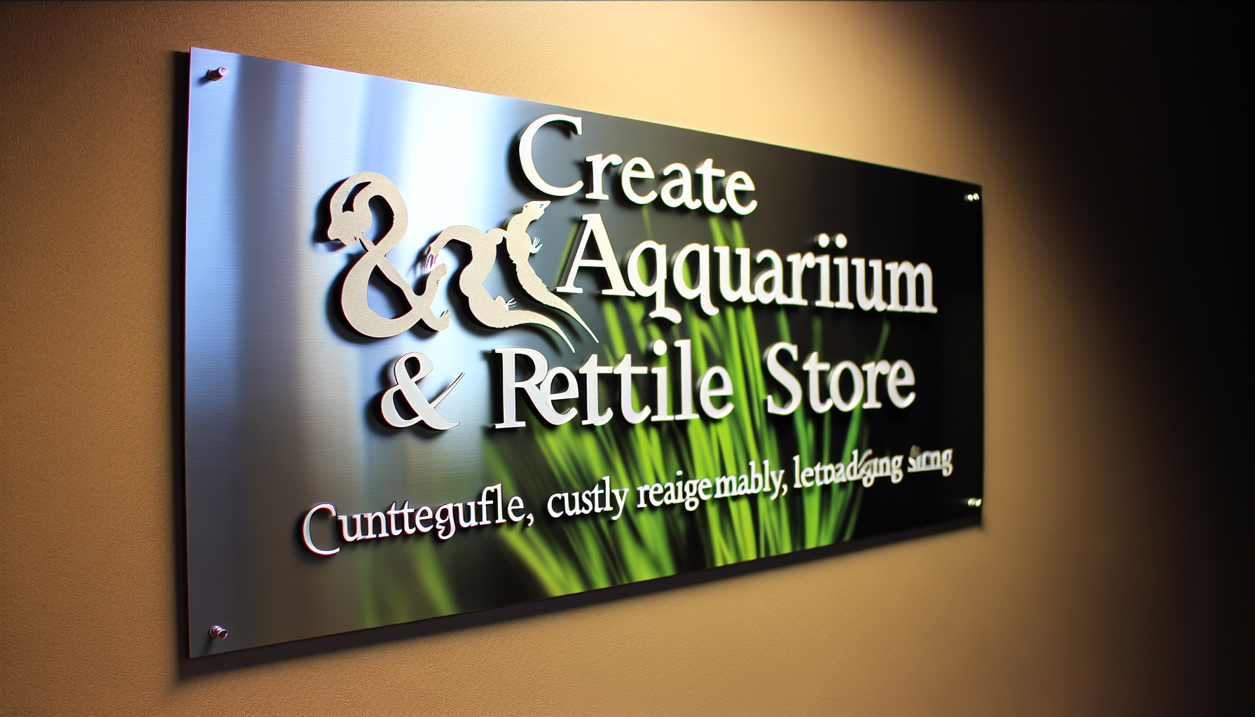 Elevate your California Aquarium or Reptile Store with custom signs by AFCultures—designed for visibility, elegance, and lasting brand impact.