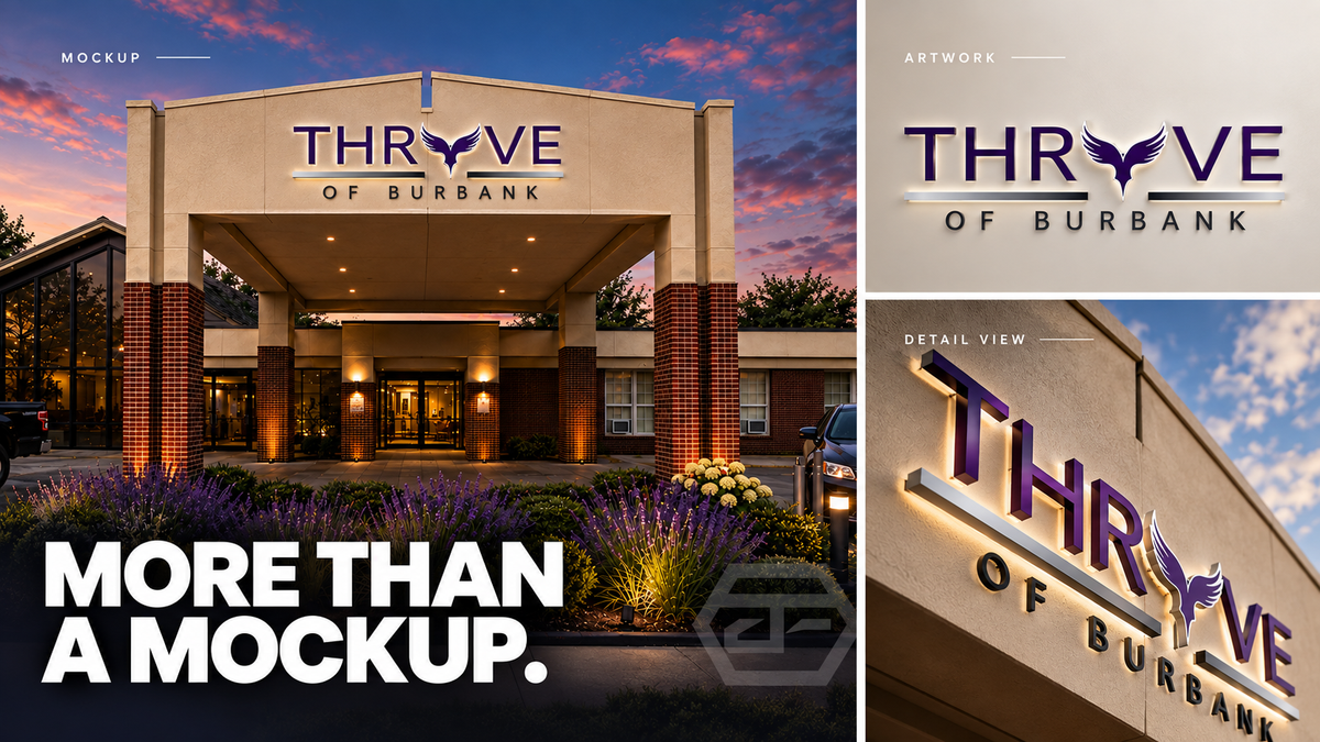 Project Breakdown: When a Custom Sign Needs More Than a Front Mockup