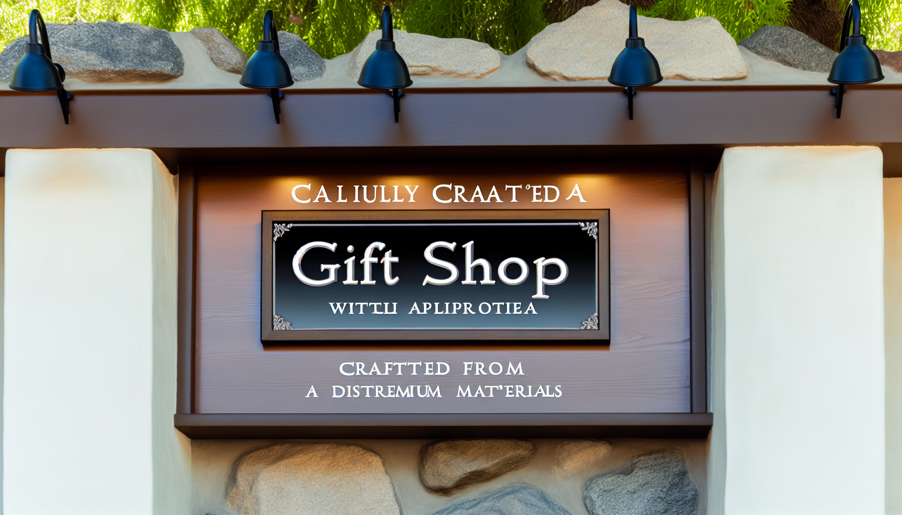 AFCultures designs custom signs for California Gift Shops, blending creativity and durability to make your brand stand out and attract more customers.