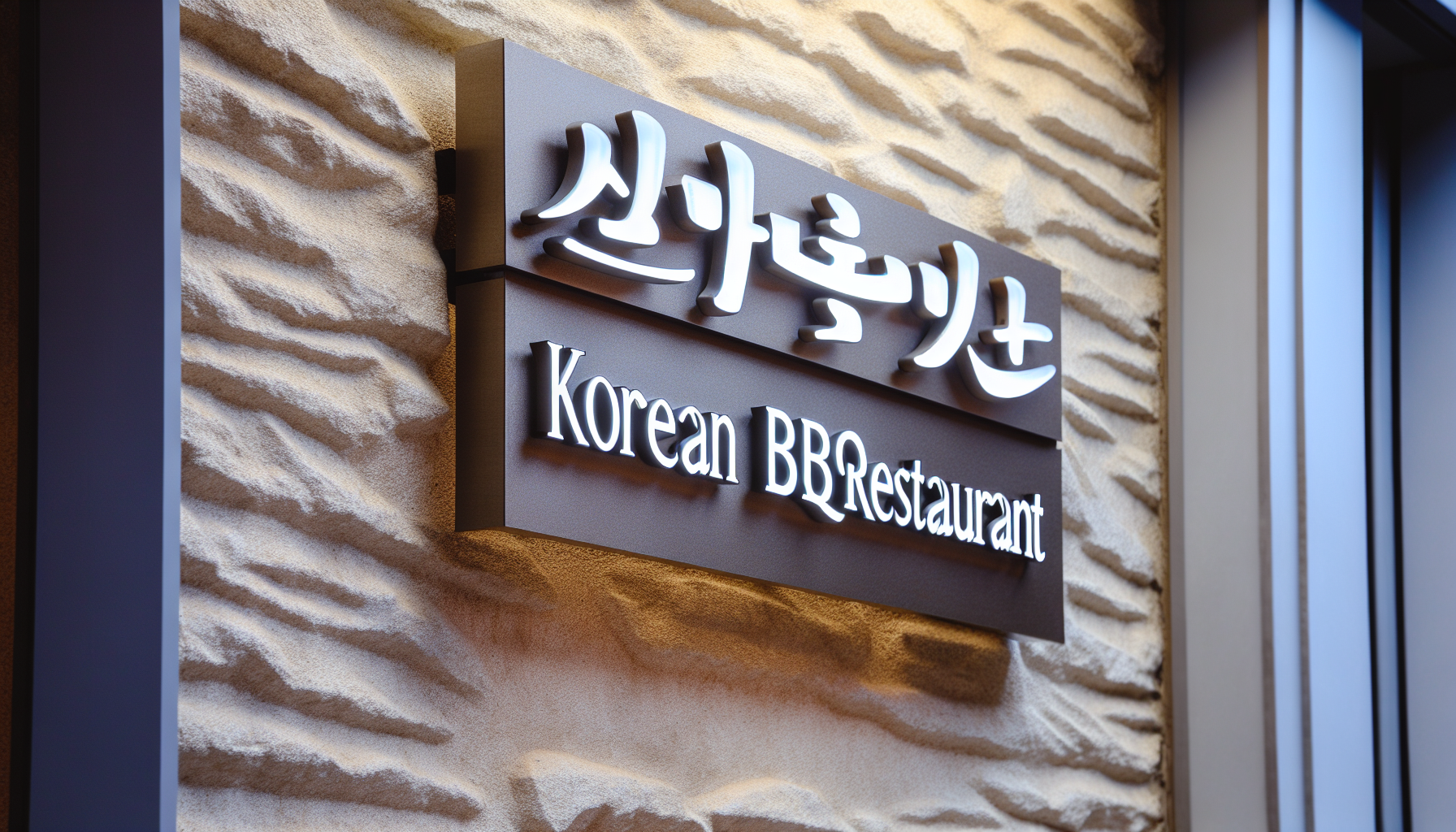 AFCultures crafts custom signs for Korean BBQ restaurants in California—stand out with premium design, quality materials, and expert installation.