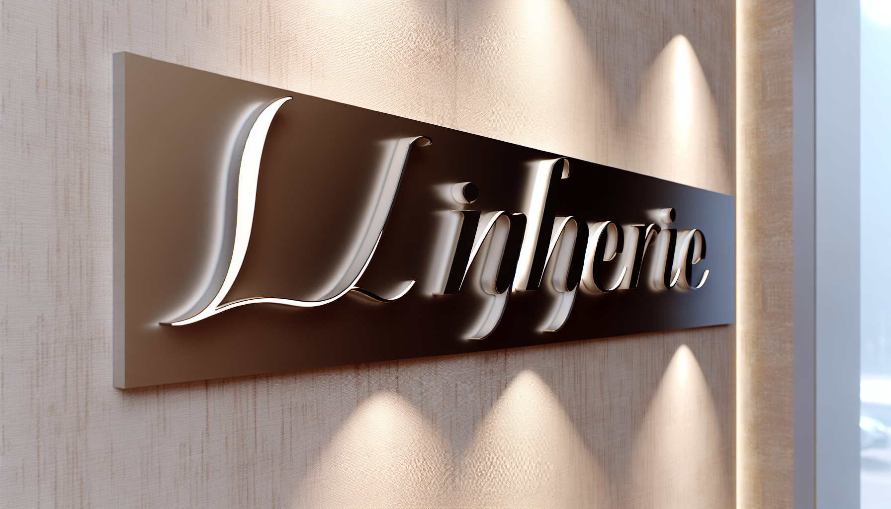 AFCultures crafts elegant custom signs for Lingerie Stores in California—enhancing boutique appeal and customer experience with premium design.