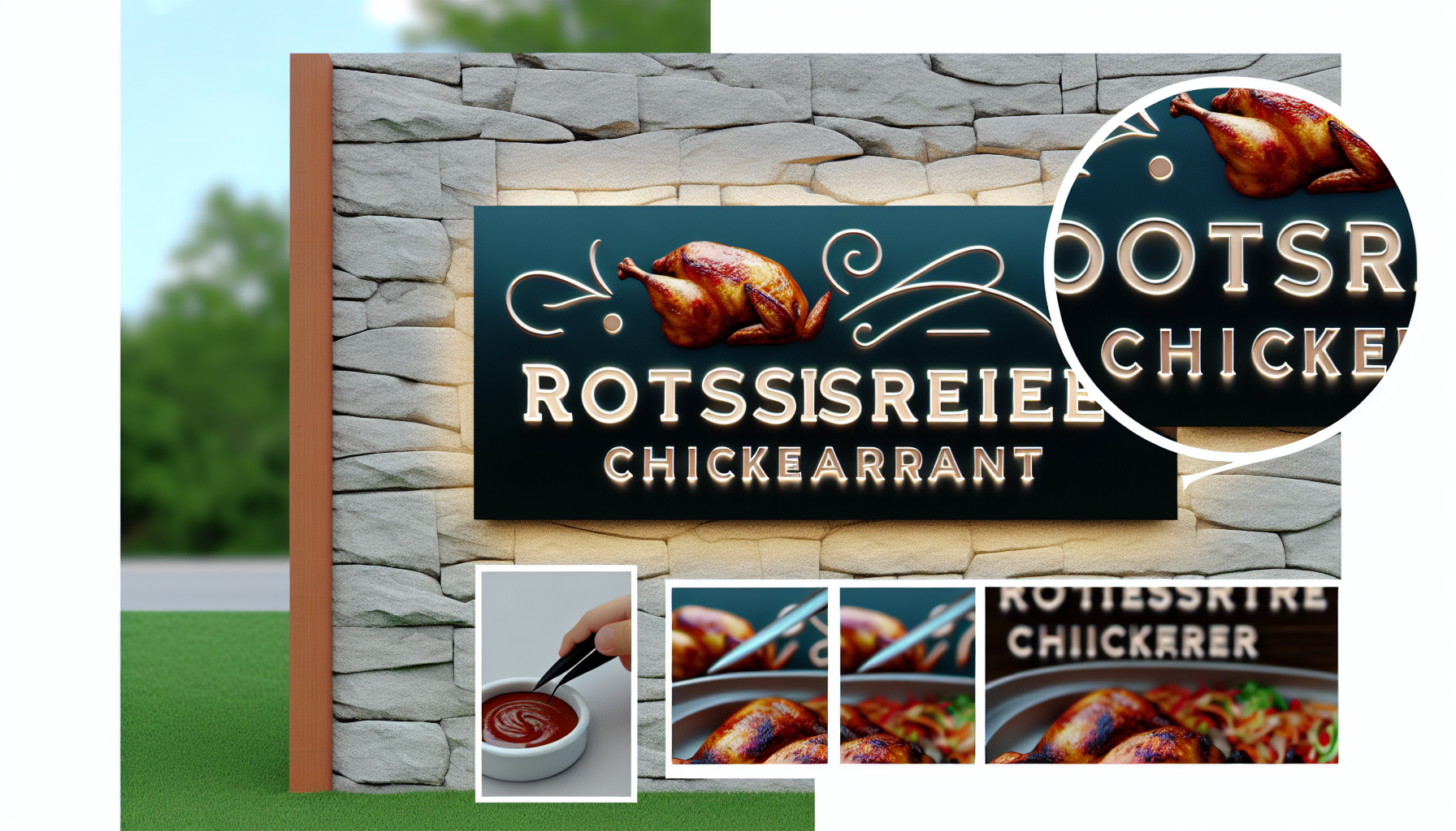 AFCultures designs custom signs for Rotisserie Chicken Restaurants in California, blending style, durability, and visibility to help your brand stand out.