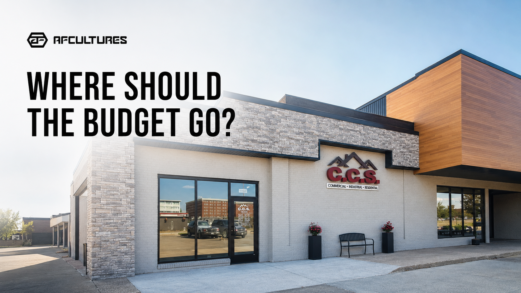 Business owner prioritizing signage across a new commercial location