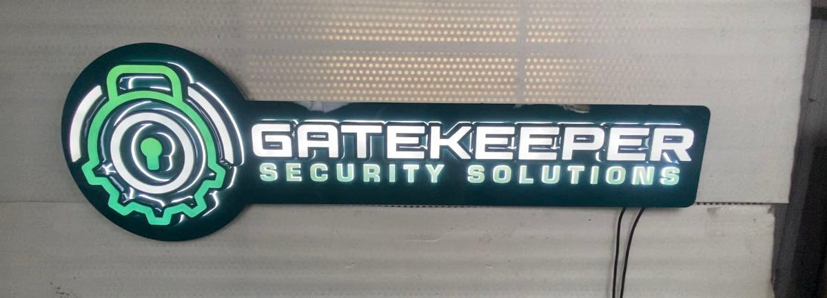 Afcultures custom signs for Gatekeeper Security Solutions – AFCultures