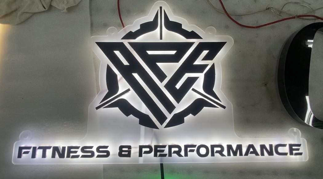 ape fitness and performance metal gym signs sports and fitness branding