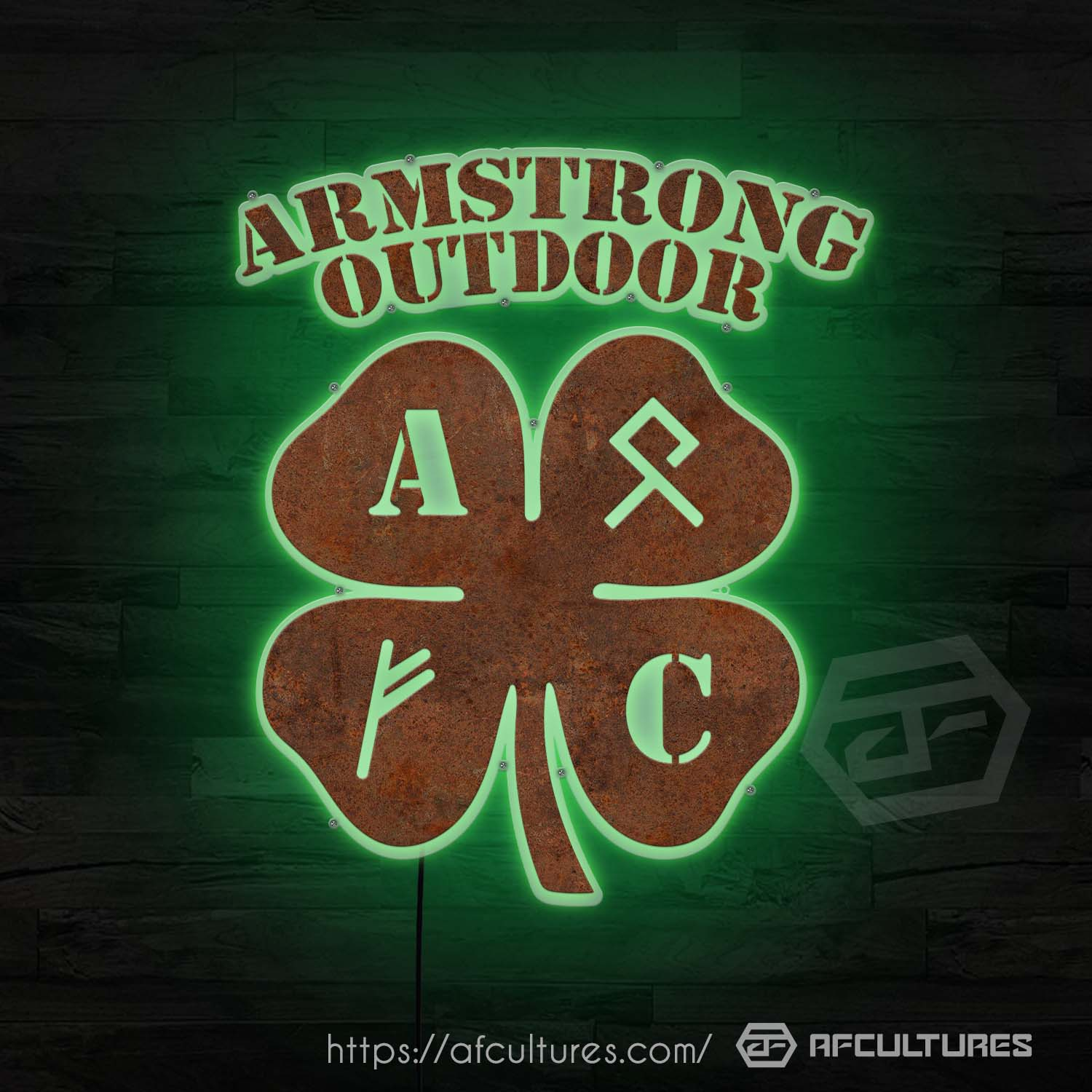 armstrong construction metal signs for building and business branding