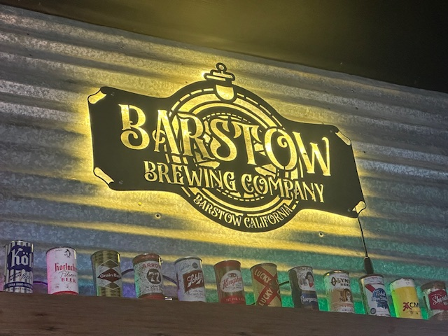 barstow brewing company agriculture metal sign