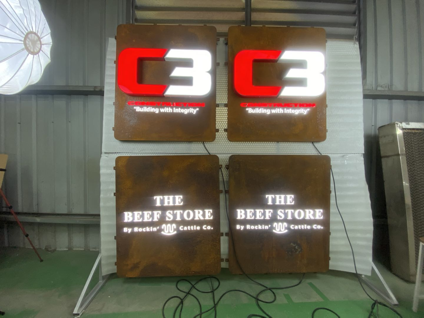 c3 construction 3d signs exterior building signage