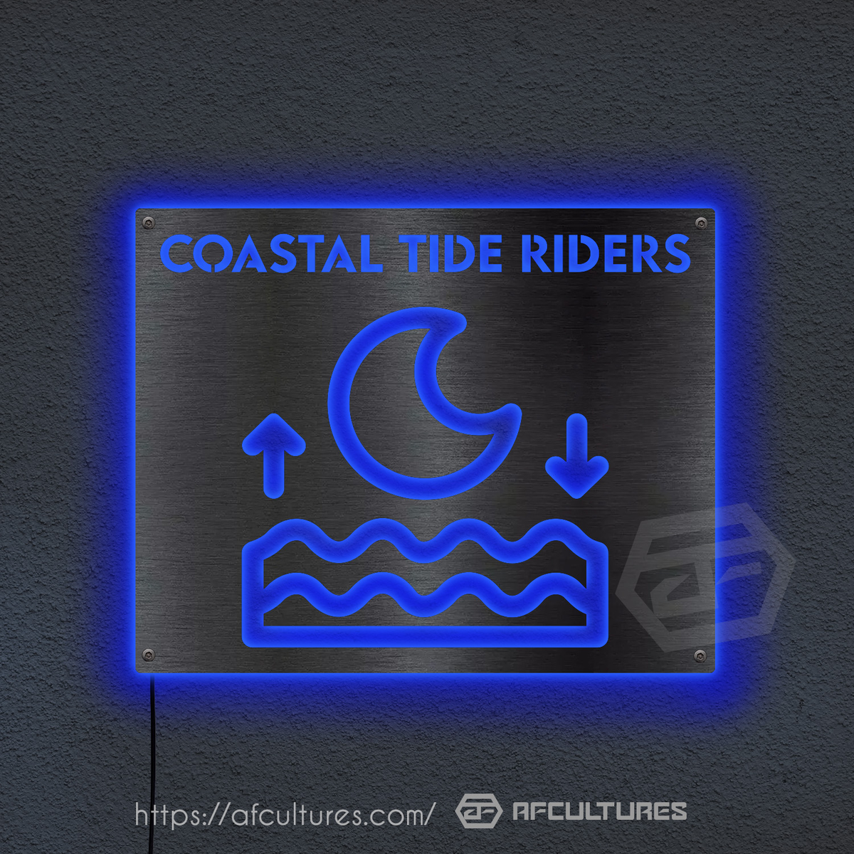 coastal tide riders retail metal signs for sale