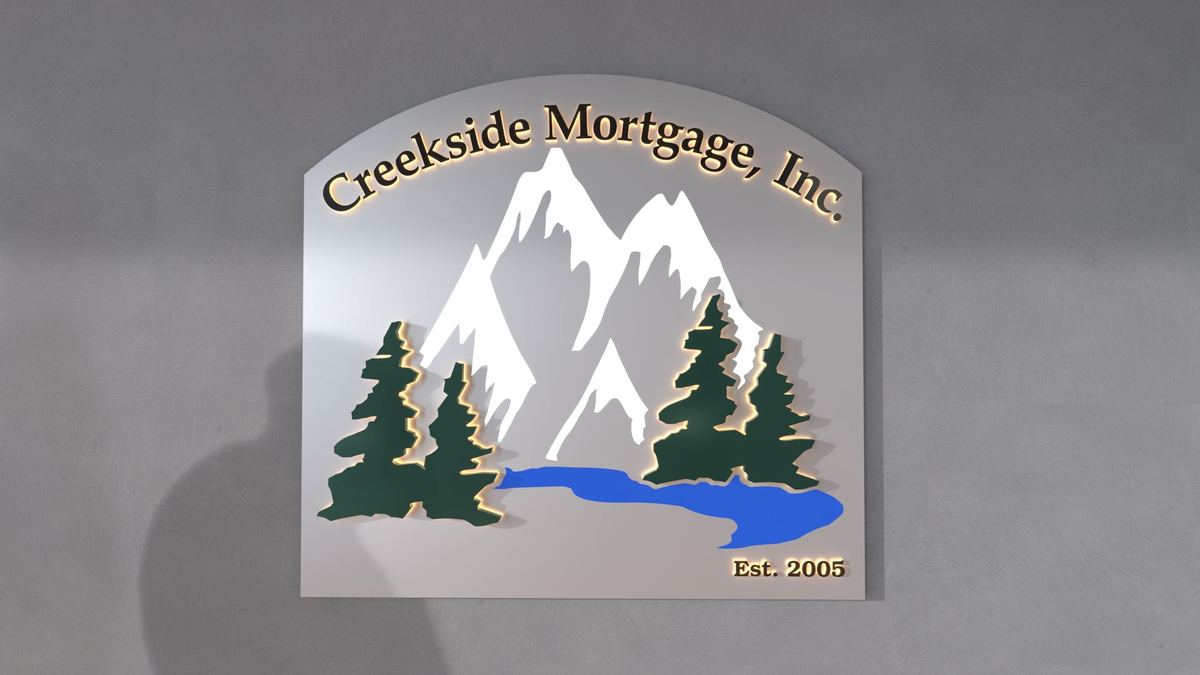 creekside mortgage inc real estate 3d signs display