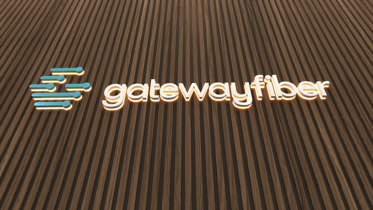 gateway fiber personal services 3d signs