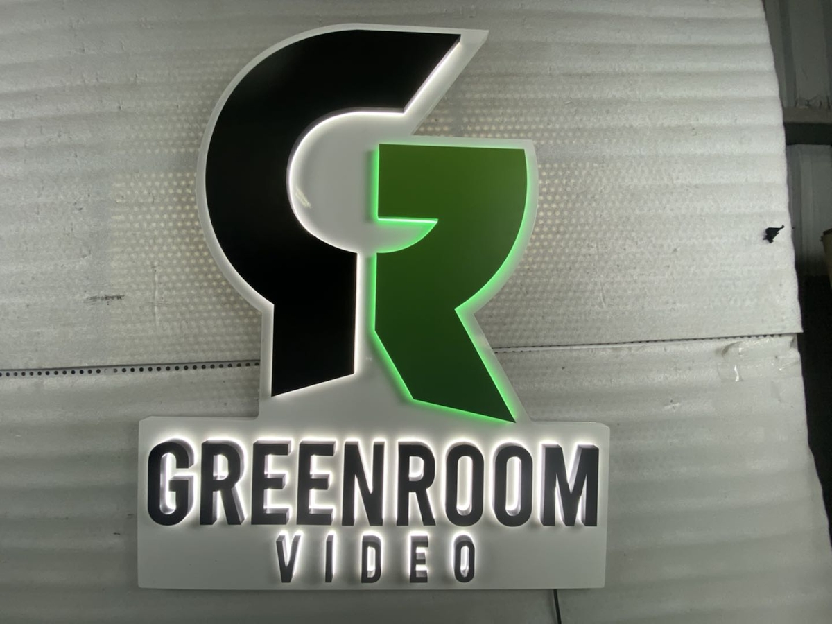 3d signs for arts and entertainment by green room video