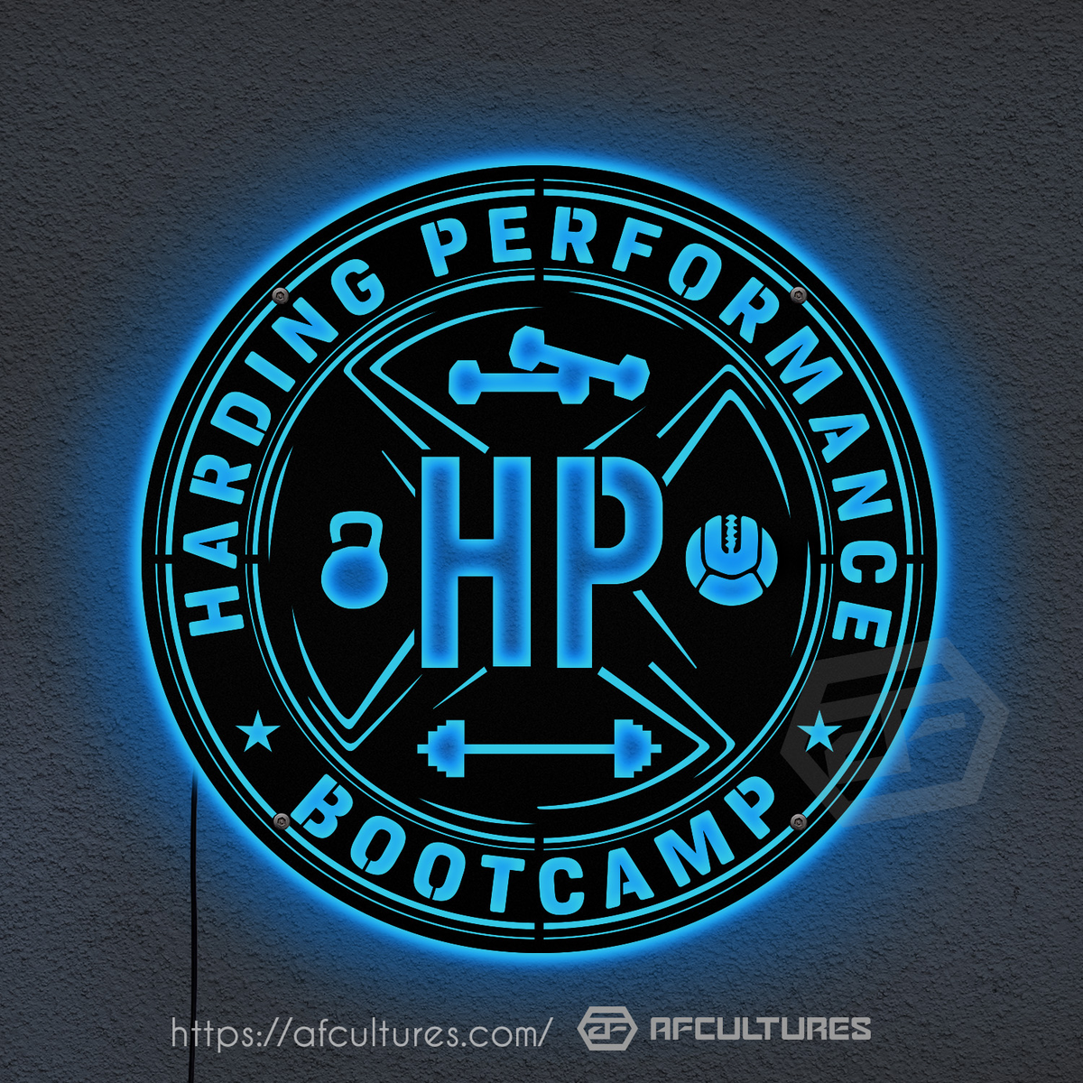 Performance Club Sign Branded Custom Signs for Harding Performance BootCamp | AFCultures Sign ...