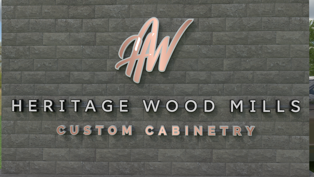 custom 3d retail sign by heritage wood mills