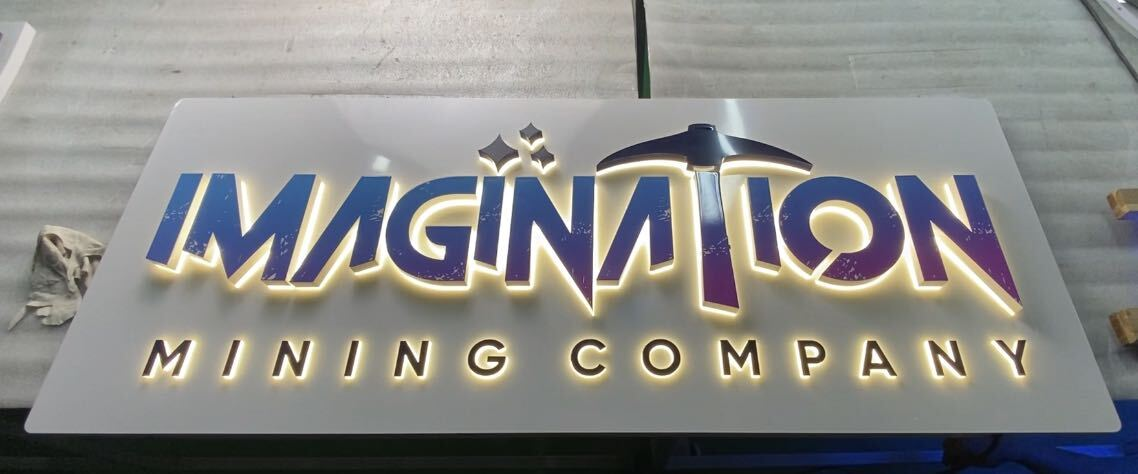 imagination mining company personal services 3d signs logo signage