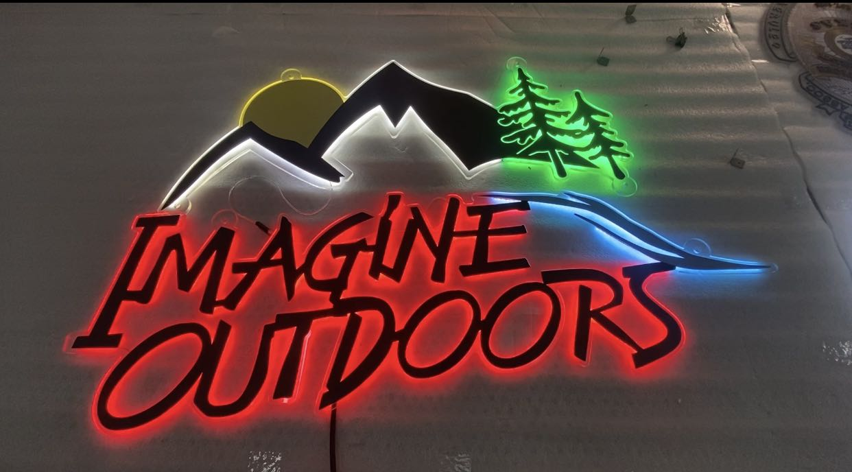 retail 3d sign for imagine outdoors