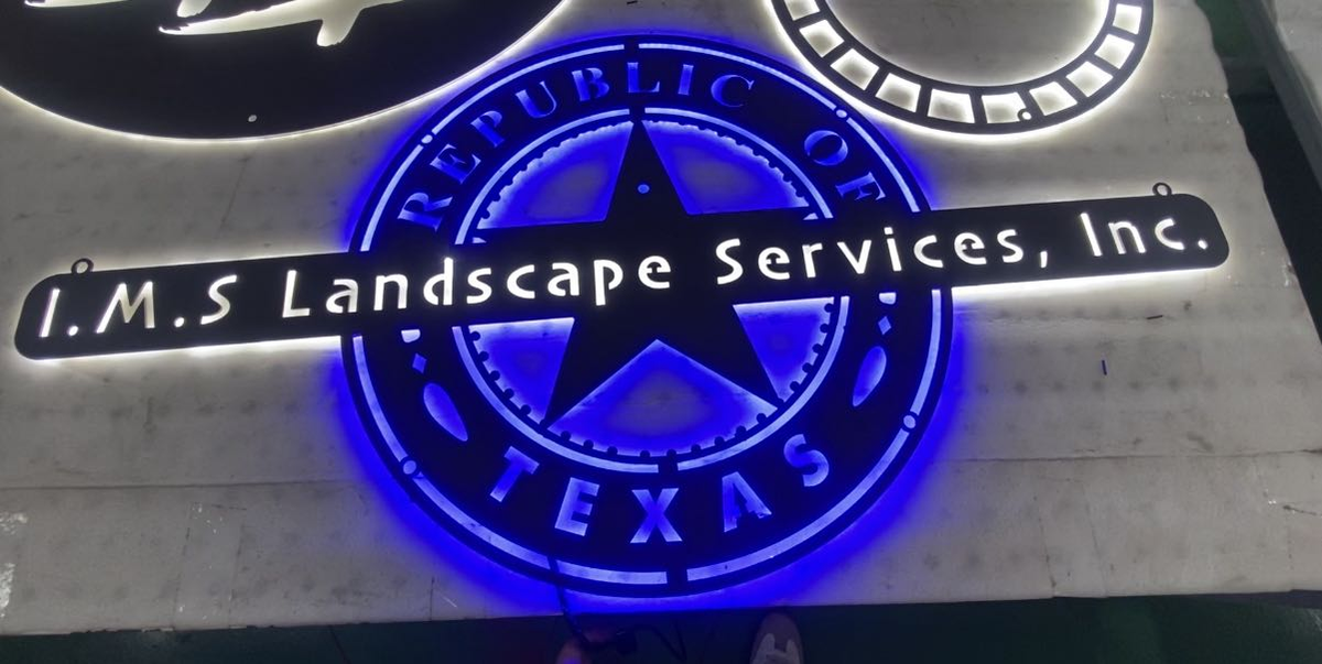 ims landscape services personal services and 3d signs exterior signage