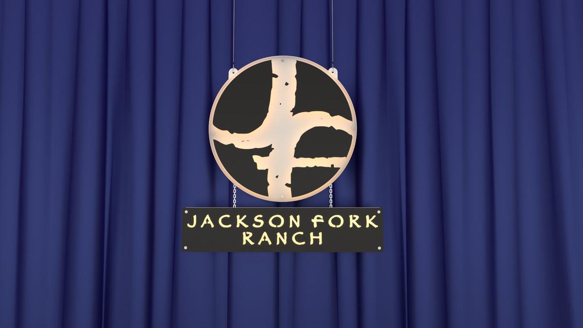 jackson fork ranch custom agriculture metal sign