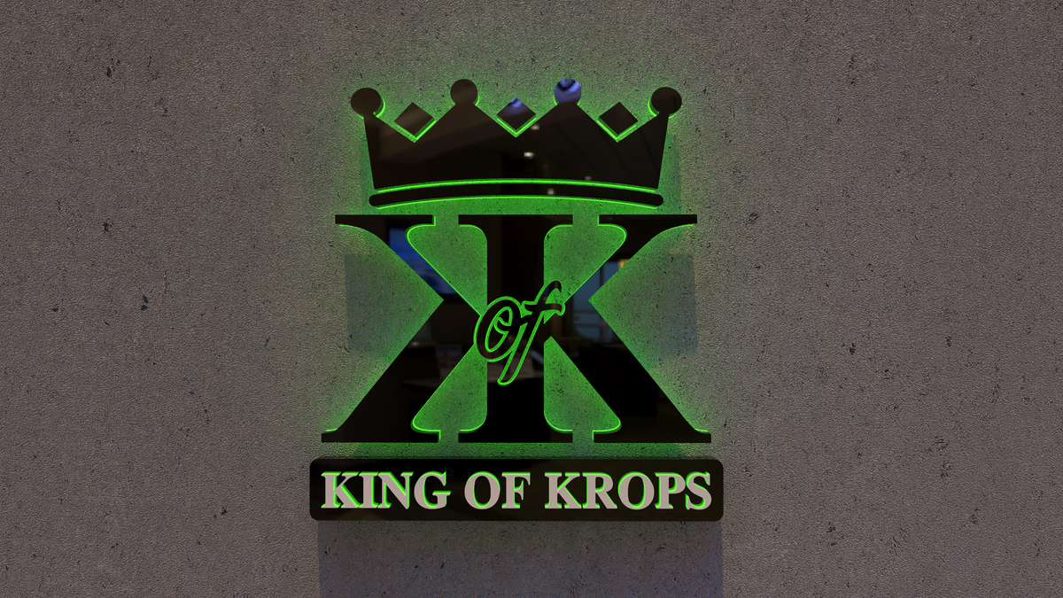 king of krops retail 3d signs