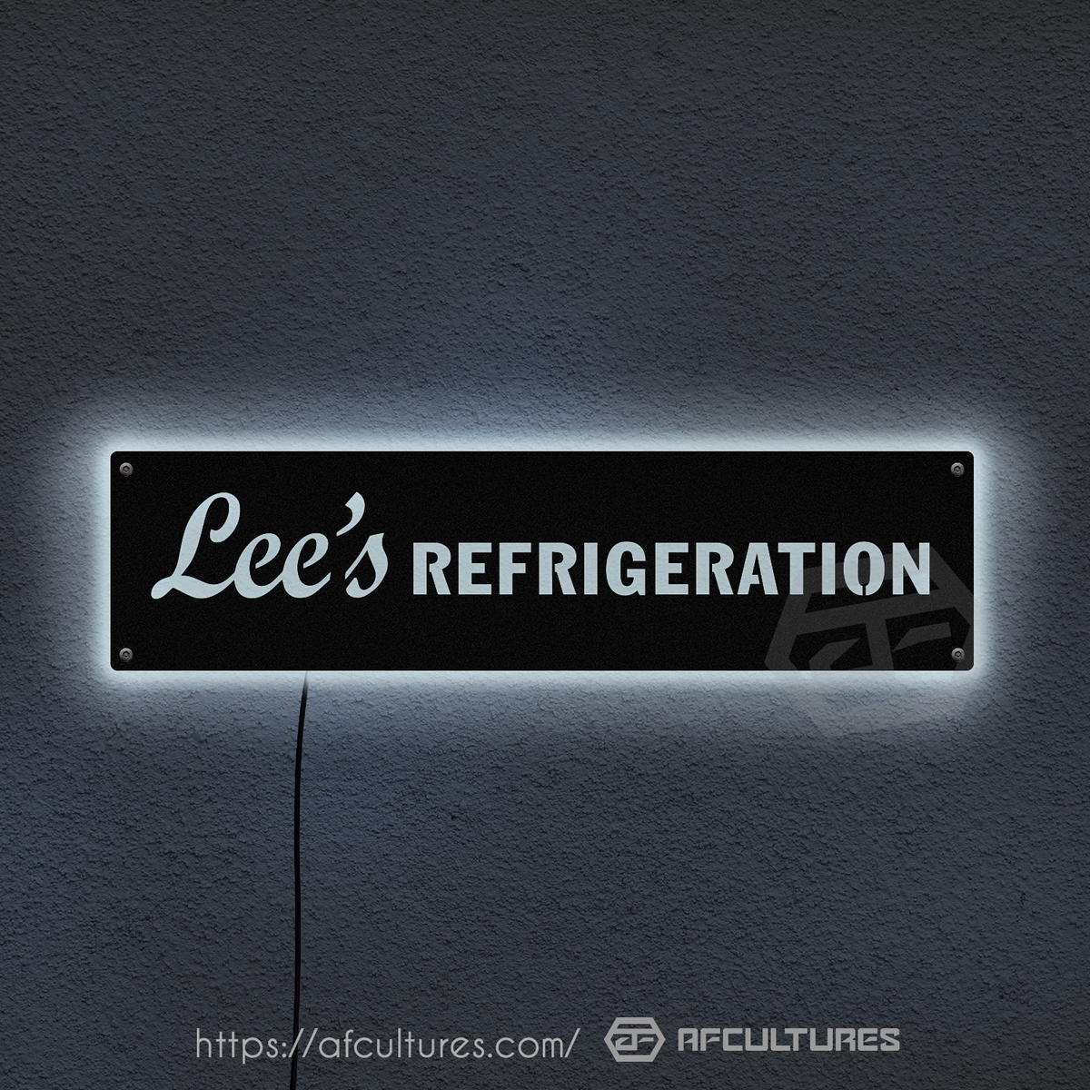 hvac metal signs installation and service by lees refrigeration