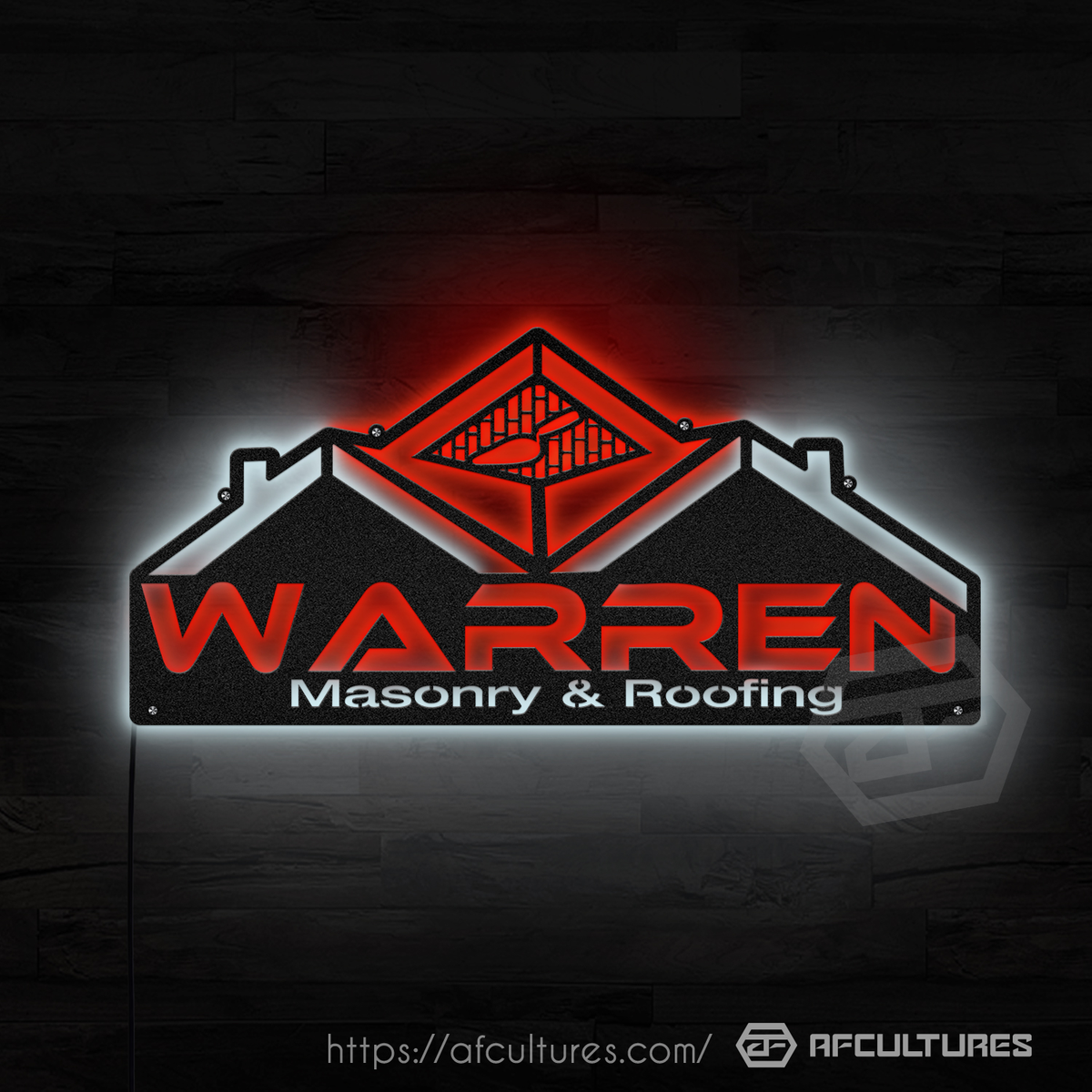 Brand Sign For Rafter Branded Custom Signs for Marren Building & Roofing | AFCultures Sign ...