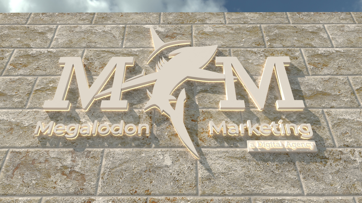 megalodon marketing personal services custom 3d signs display