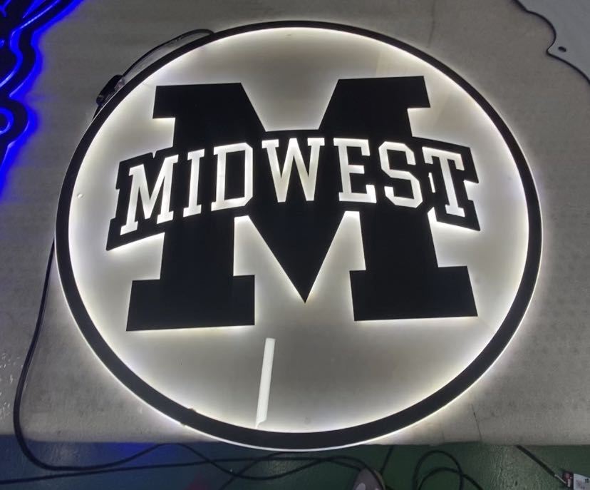 metal sign for midwest social and community organizations