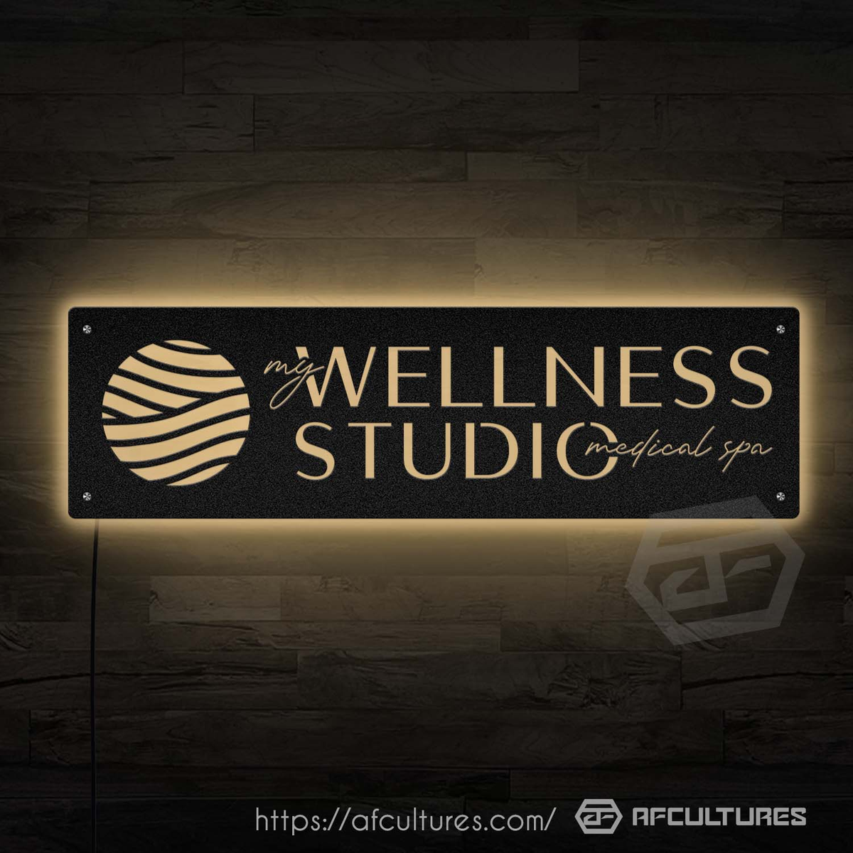 my wellness studio medical spa healthcare and metal signs wall decor