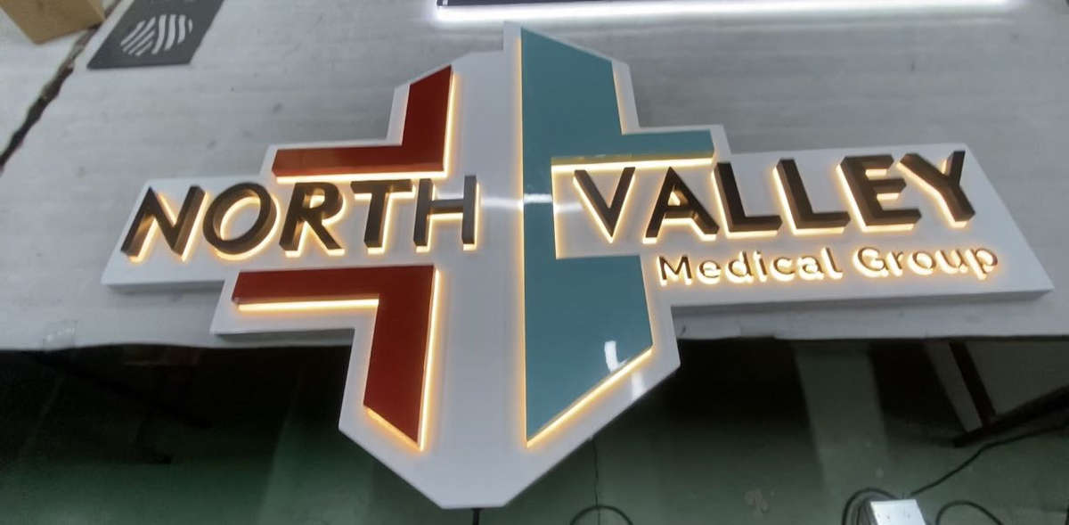 north valley healthcare building exterior with 3d signage