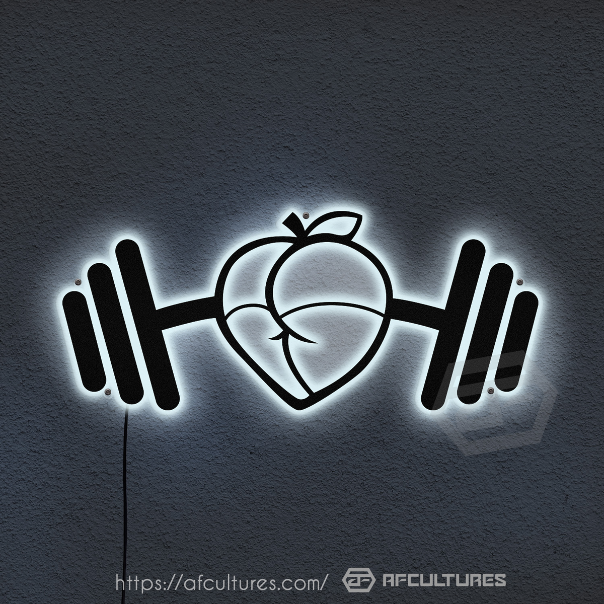 peachbody studios podcast custom metal signs display