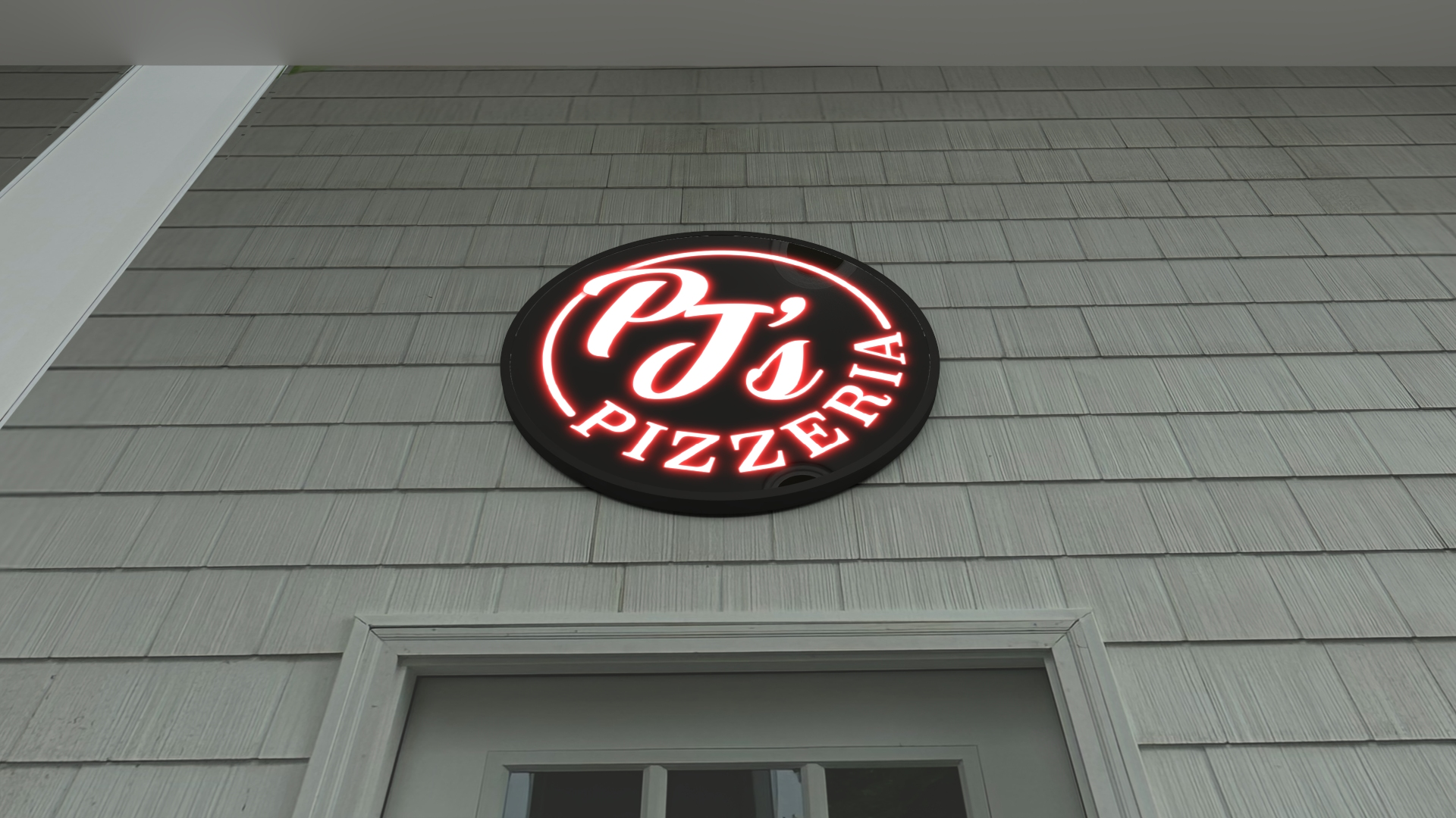 pjs pizzeria restaurant and bar 3d sign exterior
