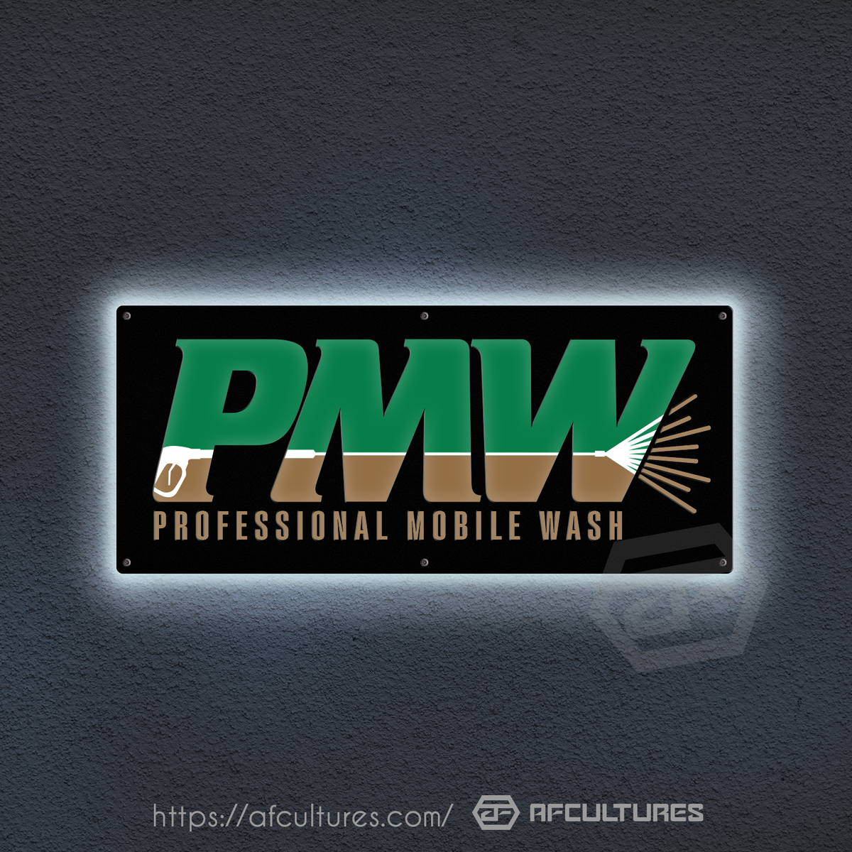 professional mobile wash personal services metal signs exterior signage
