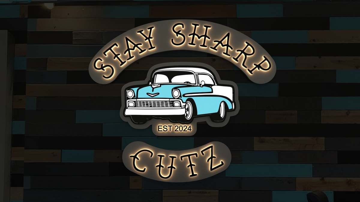 Staysharp Studio Branded Custom Signs for Stay Sharp Cutz | AFCultures Sign Solutions
