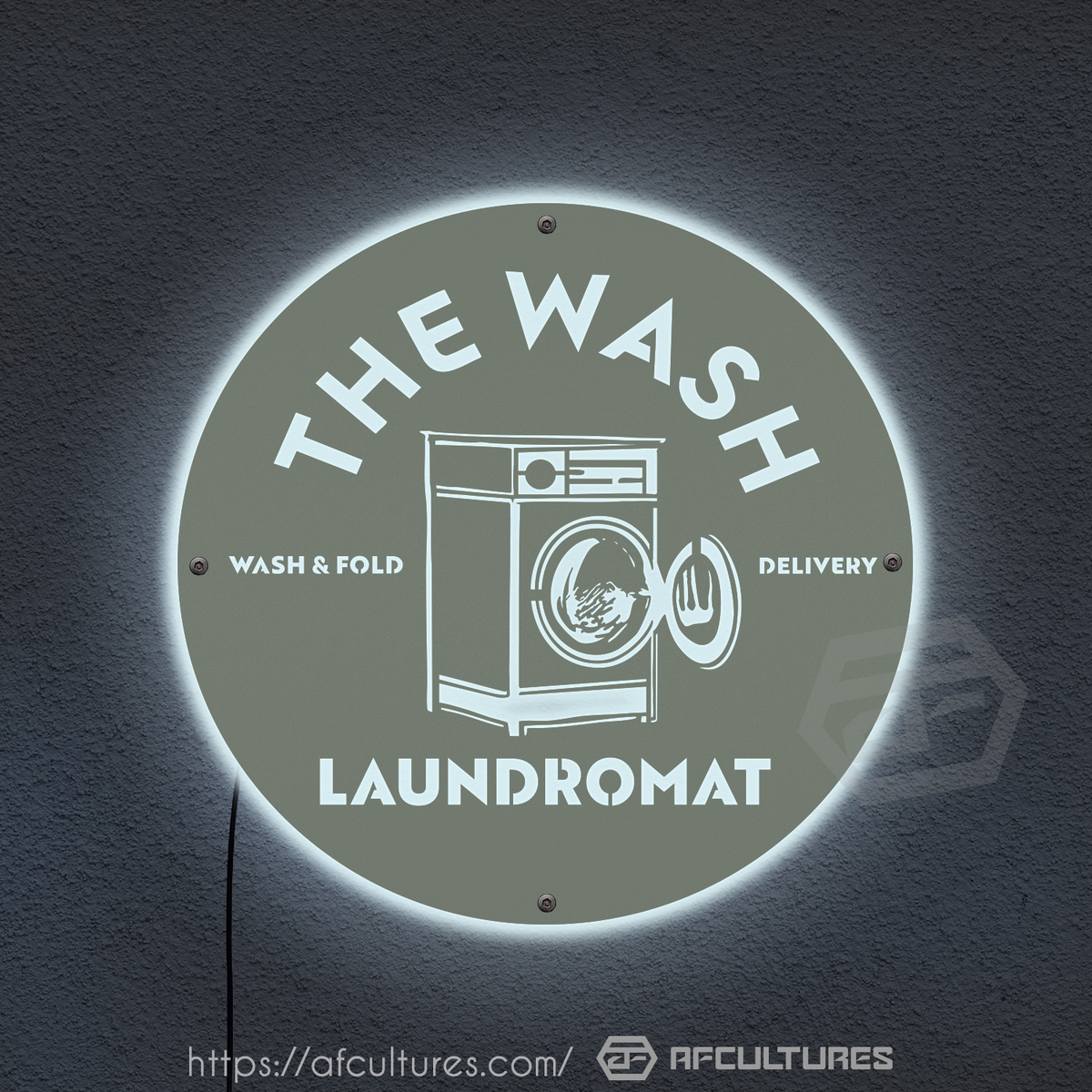 Washing Point Signage Branded Custom Signs for The Wash Laundromat | AFCultures Sign Solutions