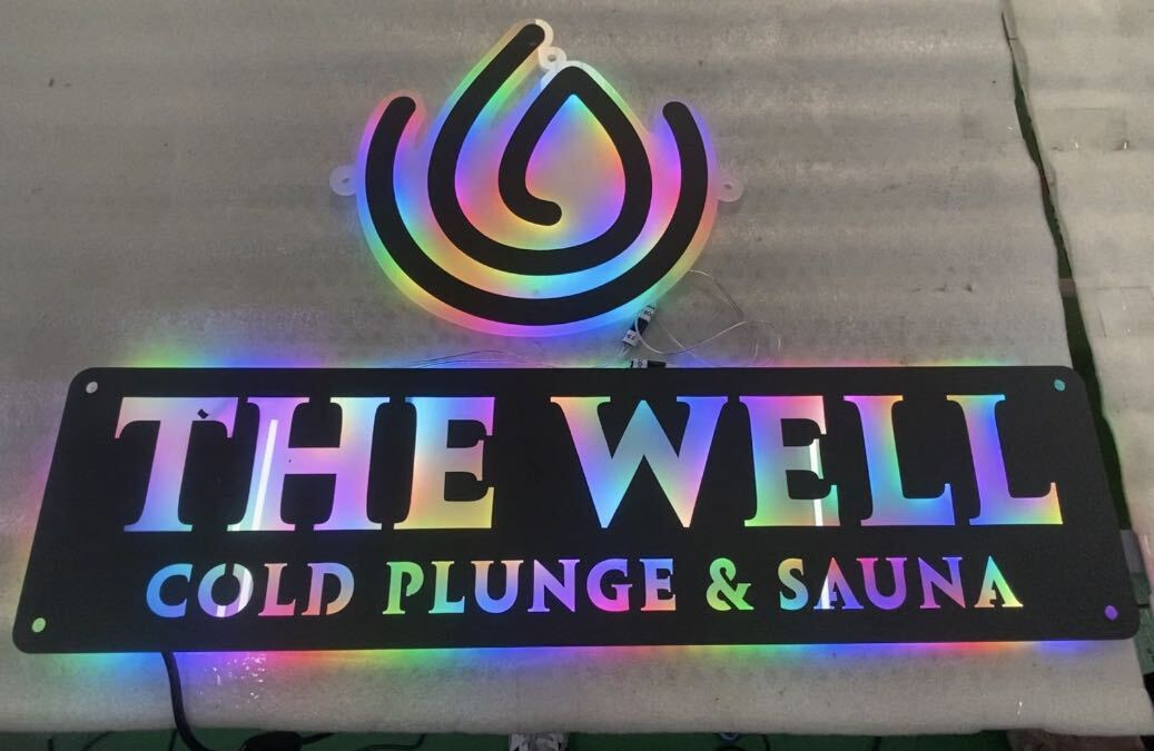 metal signs for the well healthcare business