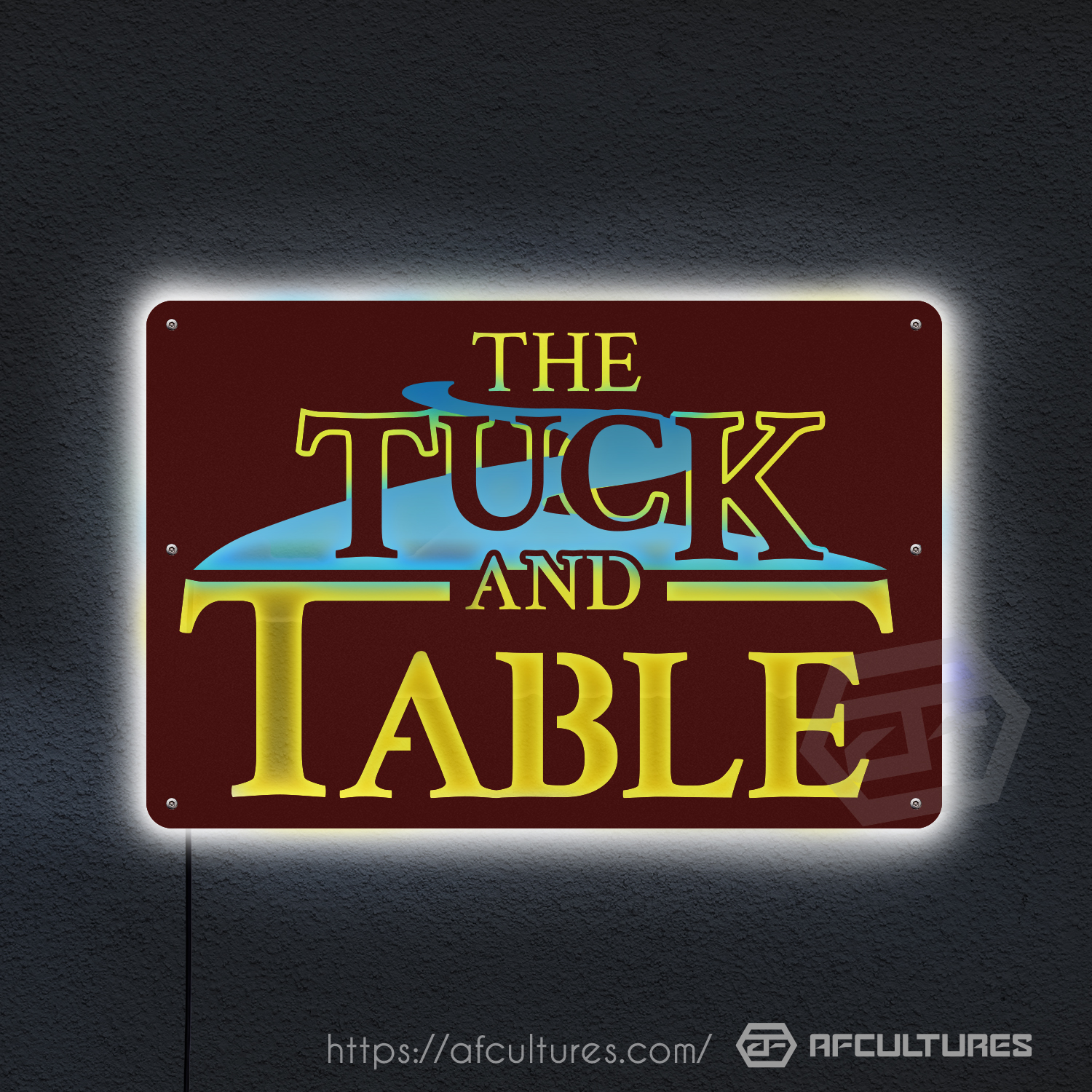 Branded Custom Signs for The Tuck and Table | AFCultures Sign Solutions