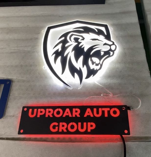 uproar auto group automotive metal signs display