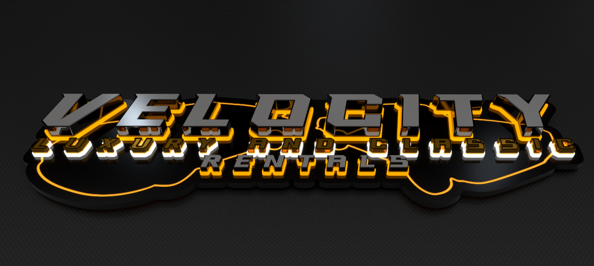 velocity exotic and classic rentals personal services and 3d signs branding