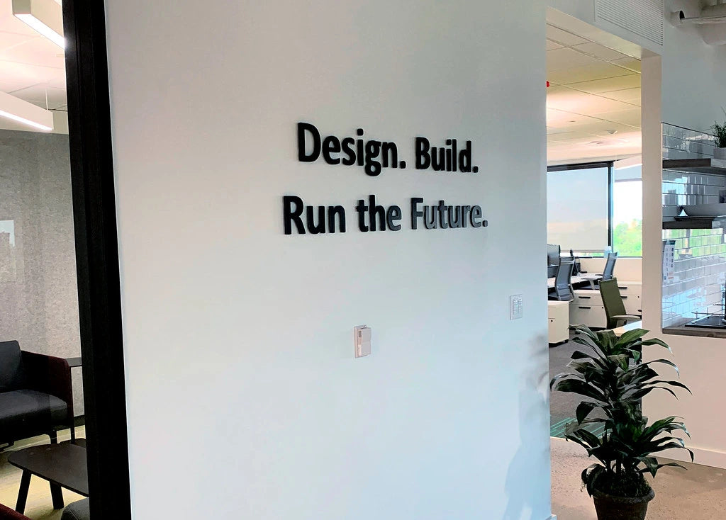 Flat Cut Metal Sign Example 1