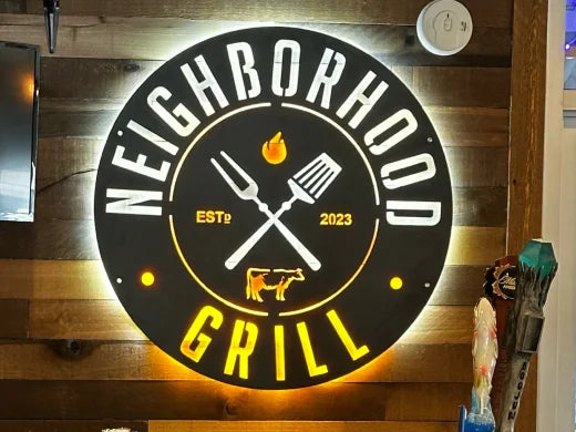 Backlit Metal Signs