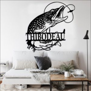 American Sailfish Metal Art Personalized Metal Name Sign Decor Home Fishing  Gift for Fisherman - Custom Laser Cut Metal Art & Signs, Gift & Home Decor