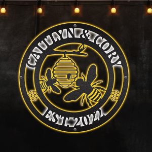 Bee led sign