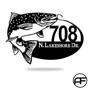 Fishing Boat Outdoor Monogram– Lakeshore Metal Decor