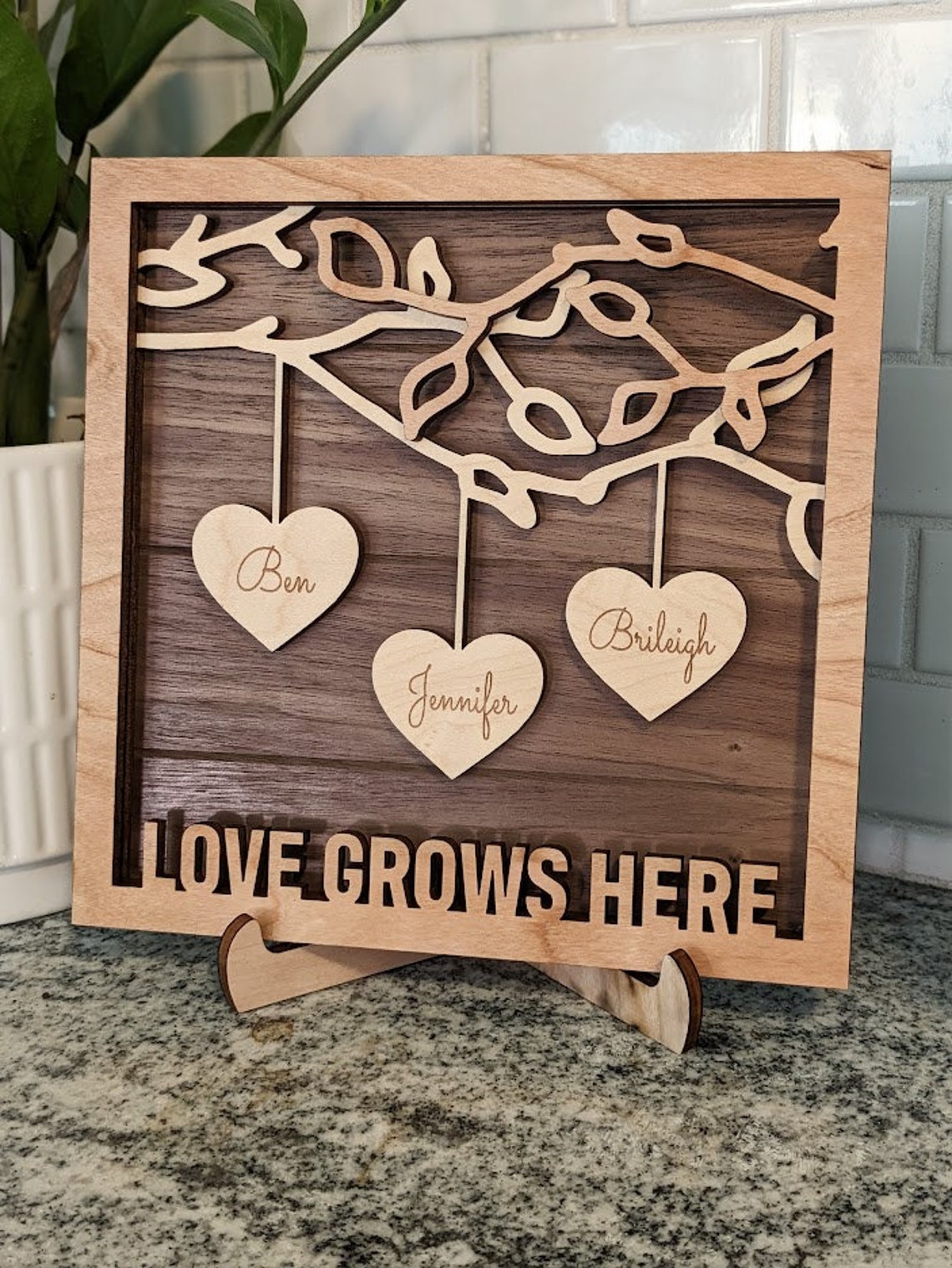 Personalized Wooden Family Picture Frame