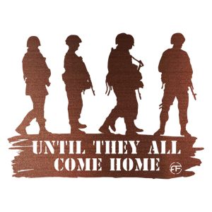 Until All Soldiers Come Home Metal Wall Art Living Room Decoration